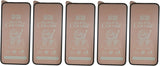 Five matte ceramic screen protectors.