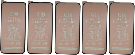 Five matte ceramic screen protectors.