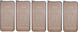 Five matte ceramic screen protectors.