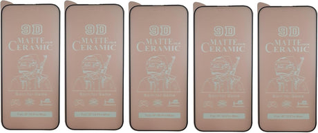 Five matte ceramic screen protectors.