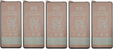 Five matte ceramic screen protectors.