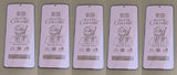 Five matte ceramic screen protectors.