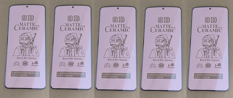 Five matte ceramic screen protectors.