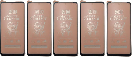Five matte ceramic screen protectors.