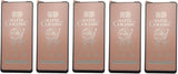 Five matte ceramic screen protectors.