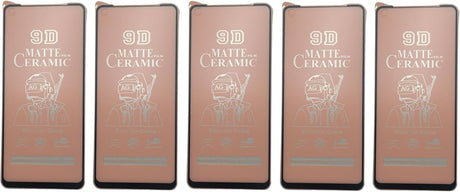 Five matte ceramic screen protectors.