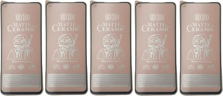 Five matte ceramic screen protectors.