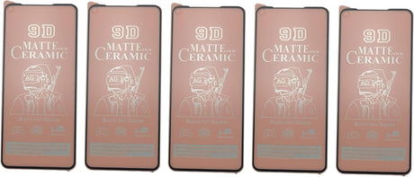 Five matte ceramic screen protectors.