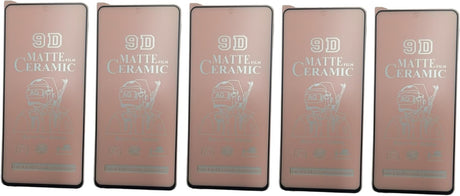 Five matte ceramic screen protectors.