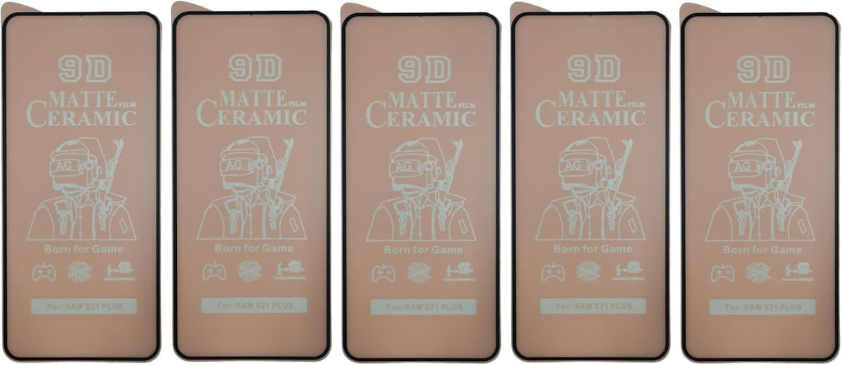 Five matte ceramic screen protectors.