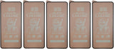 Five matte ceramic screen protectors.