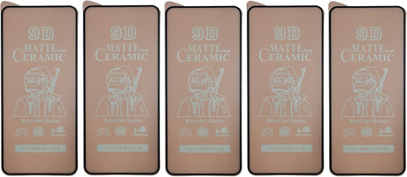 Five matte ceramic screen protectors.