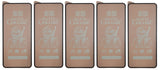 Five matte ceramic screen protectors.