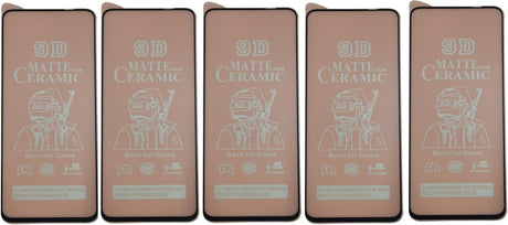 Five matte ceramic screen protectors.