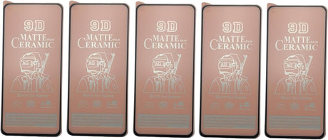 Five matte ceramic screen protectors.