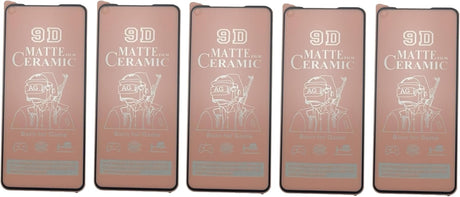 Five matte ceramic screen protectors.