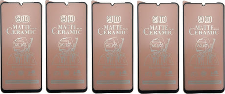 Five matte ceramic screen protectors.