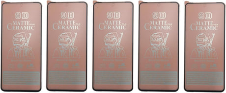 Five matte ceramic screen protectors.