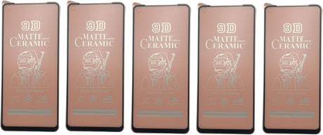 Five matte ceramic screen protectors.