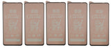 Five matte ceramic screen protectors.