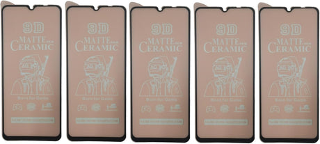 Five matte ceramic screen protectors.