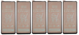 Five matte ceramic screen protectors.