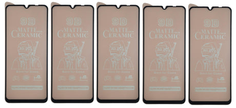 Five matte ceramic screen protectors.