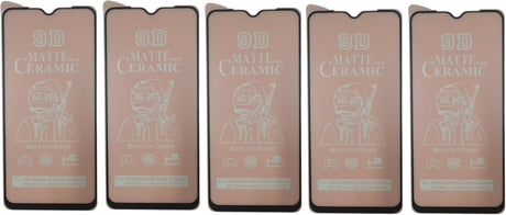 Five matte ceramic screen protectors.