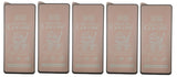 Five matte ceramic screen protectors.