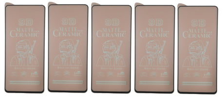 Five matte ceramic screen protectors.