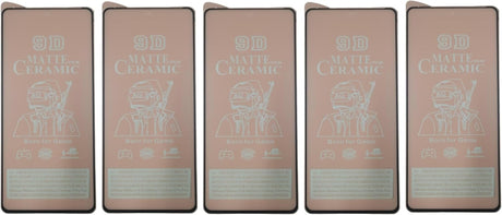 Five matte ceramic screen protectors.