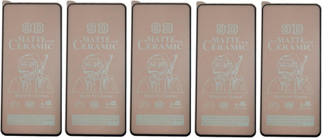 Five matte ceramic screen protectors.