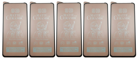 Five matte ceramic screen protectors.