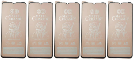Five matte ceramic screen protectors.
