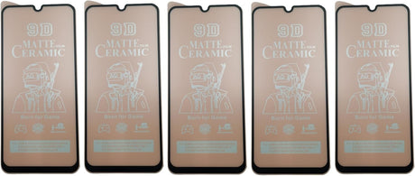 Five matte ceramic screen protectors.