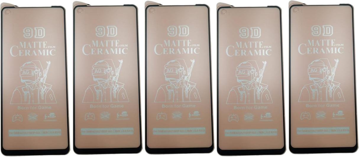 Five matte ceramic screen protectors.