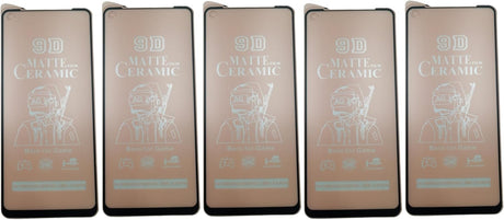 Five matte ceramic screen protectors.