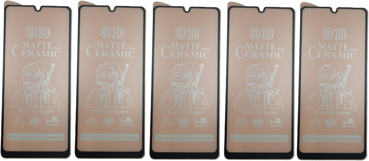 Five matte ceramic screen protectors.