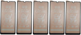 Five matte ceramic screen protectors.