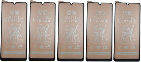 Five matte ceramic screen protectors.