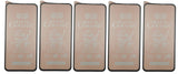 Five matte ceramic screen protectors.