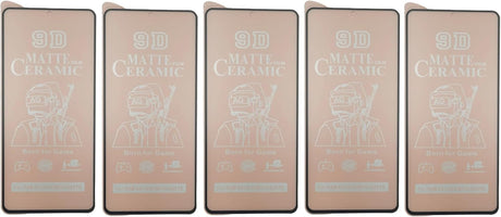 Five matte ceramic screen protectors.