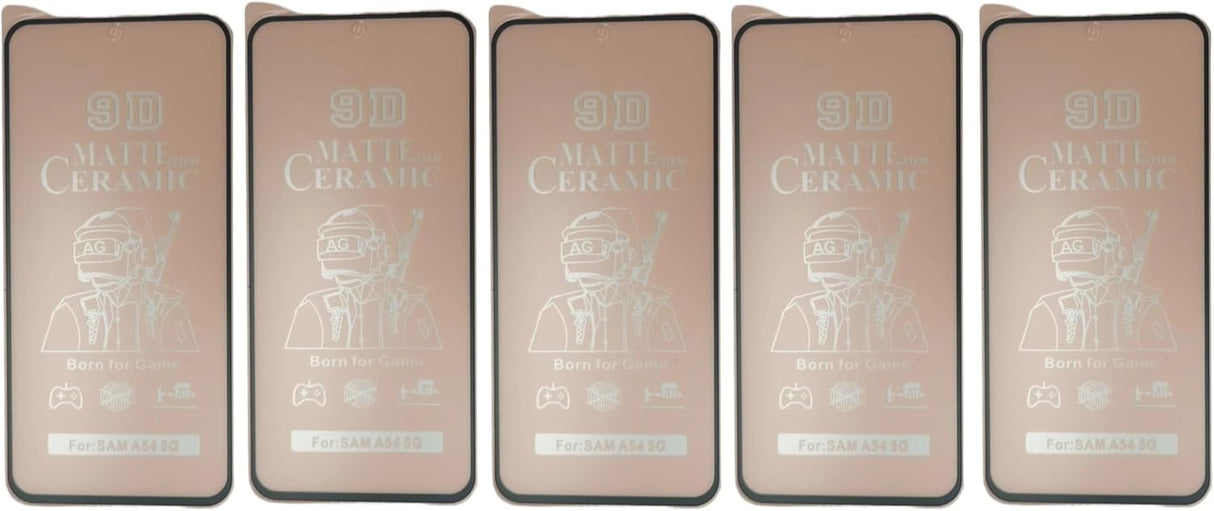 Five matte ceramic screen protectors.