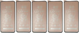 Five matte ceramic screen protectors.