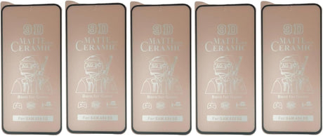 Five matte ceramic screen protectors.