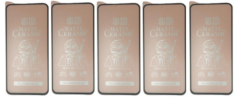 Five matte ceramic screen protectors.