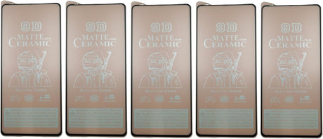 Five matte ceramic screen protectors.