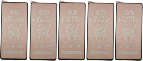Five matte ceramic screen protectors.