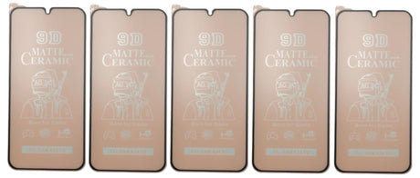 Five matte ceramic screen protectors.