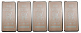 Five matte ceramic screen protectors.